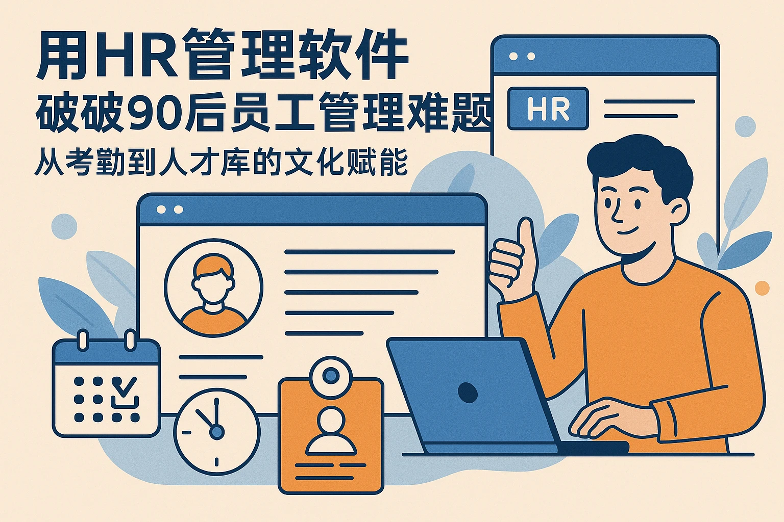 用HR管理软件破解90后员工管理难题：从考勤到人才库的文化赋能