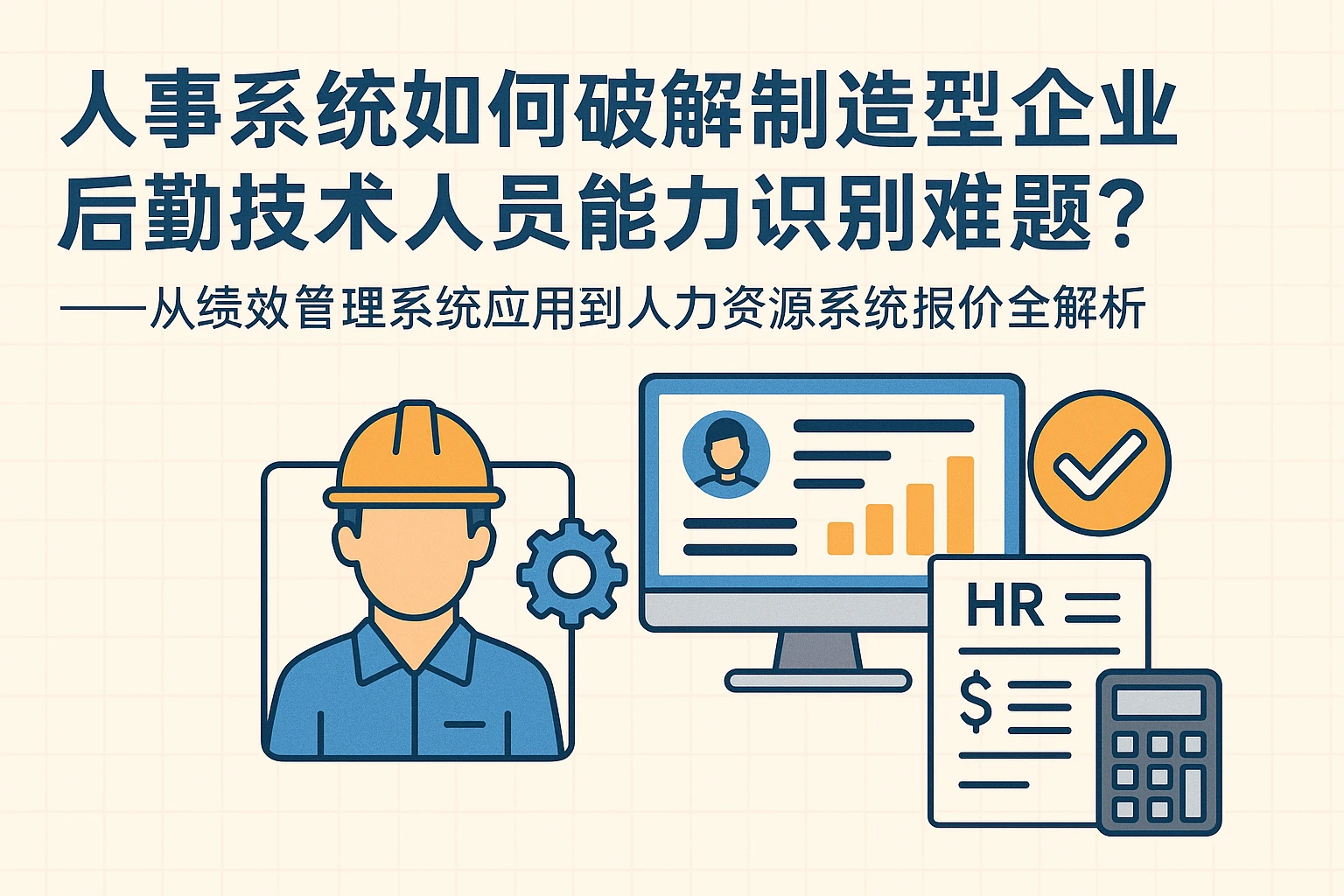 人事系统如何破解制造型企业后勤技术人员能力识别难题？——从绩效管理系统应用到人力资源系统报价全解析