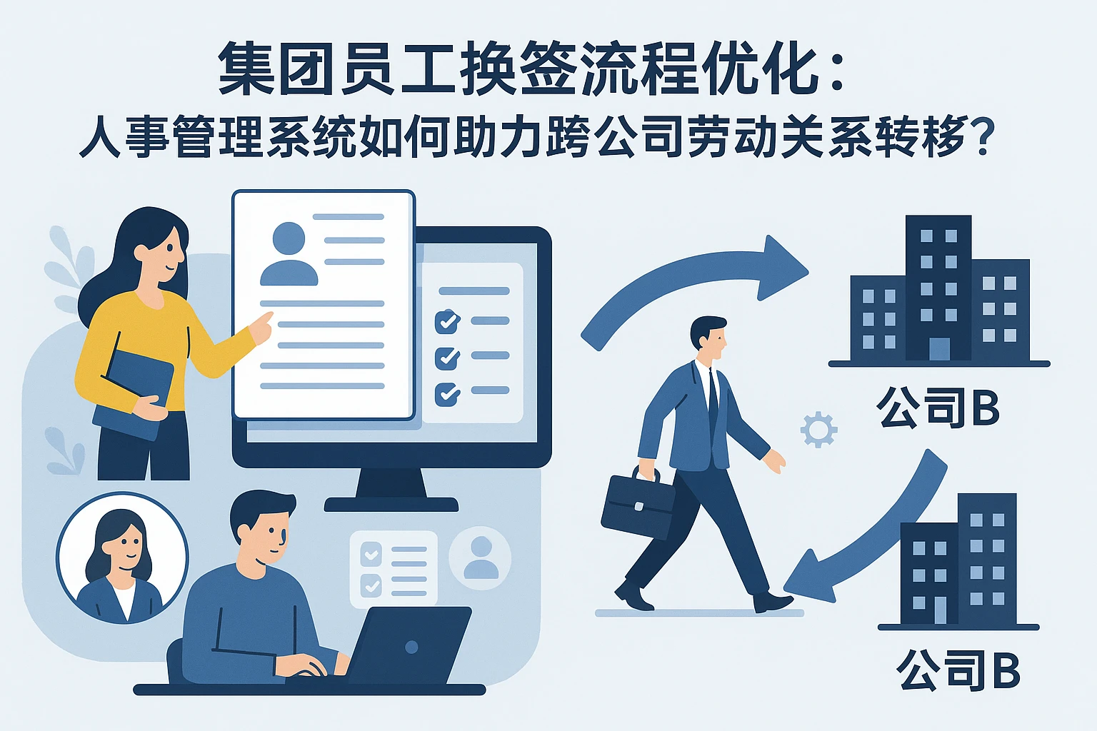 集团员工换签流程优化：人事管理系统如何助力跨公司劳动关系转移？
