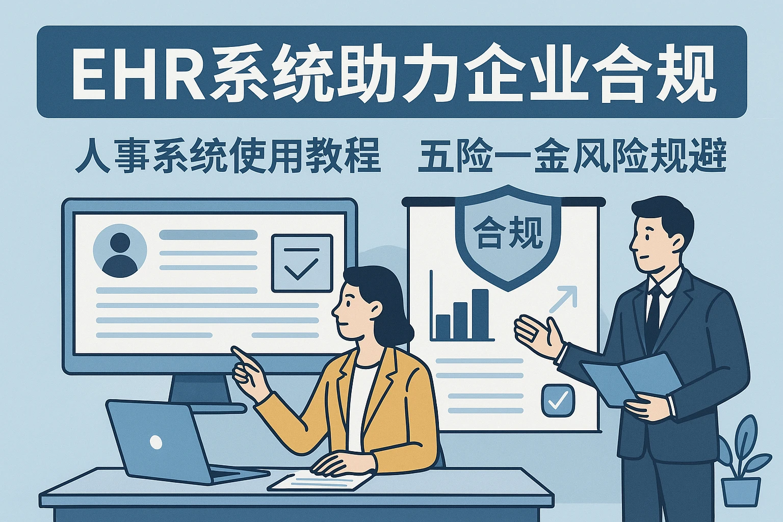 EHR系统助力企业合规：人事系统使用教程与五险一金风险规避