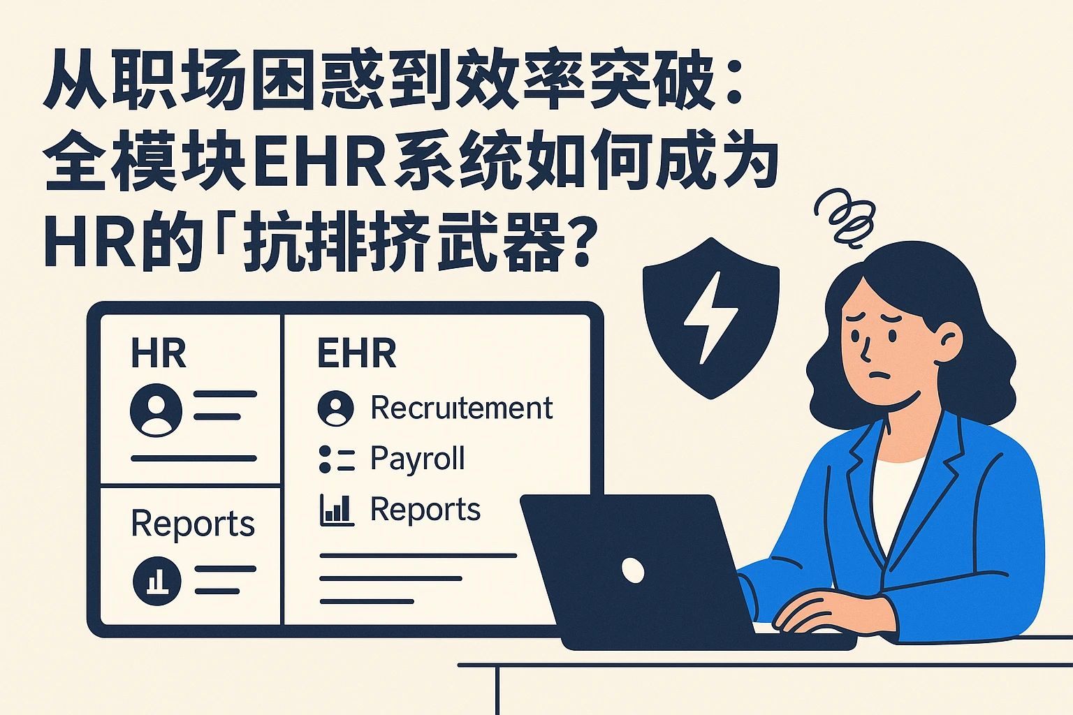 从职场困惑到效率突破：全模块EHR系统如何成为HR的「抗排挤」武器？
