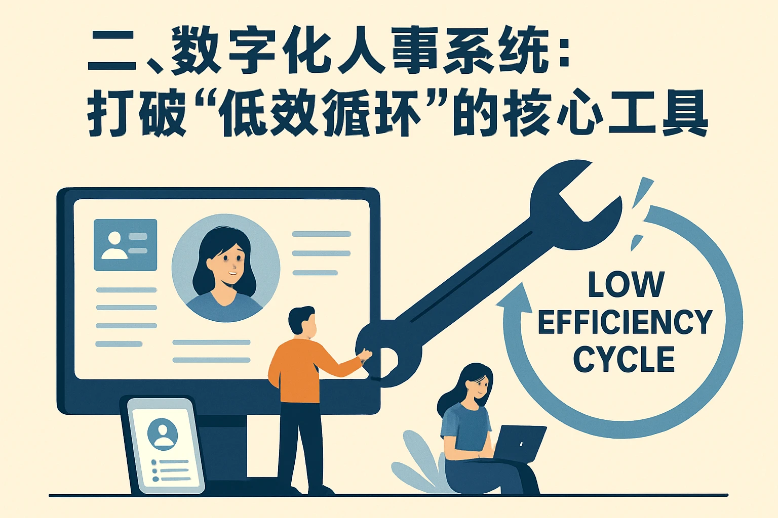 二、数字化人事系统：打破“低效循环”的核心工具
