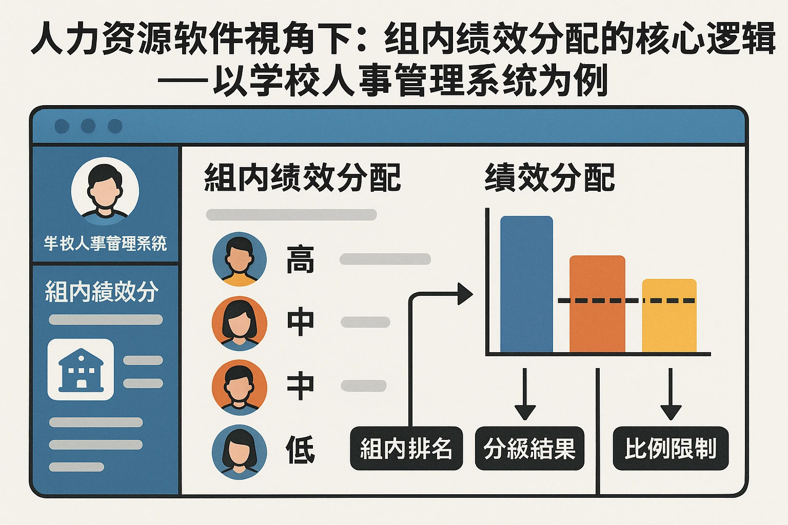 人力资源软件视角下：组内绩效分配的核心逻辑——以学校人事管理系统为例