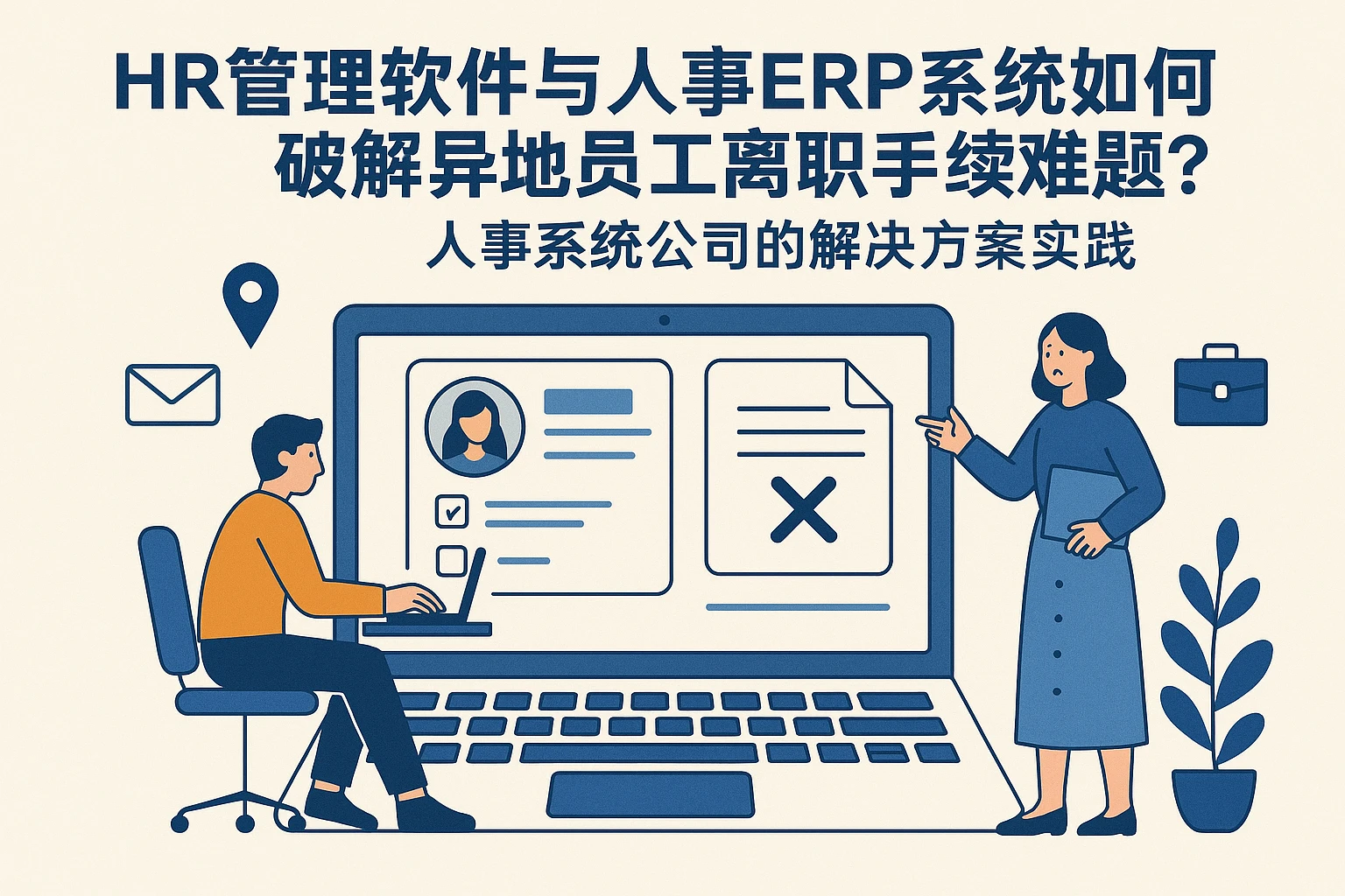 HR管理软件与人事ERP系统如何破解异地员工离职手续难题？人事系统公司的解决方案实践