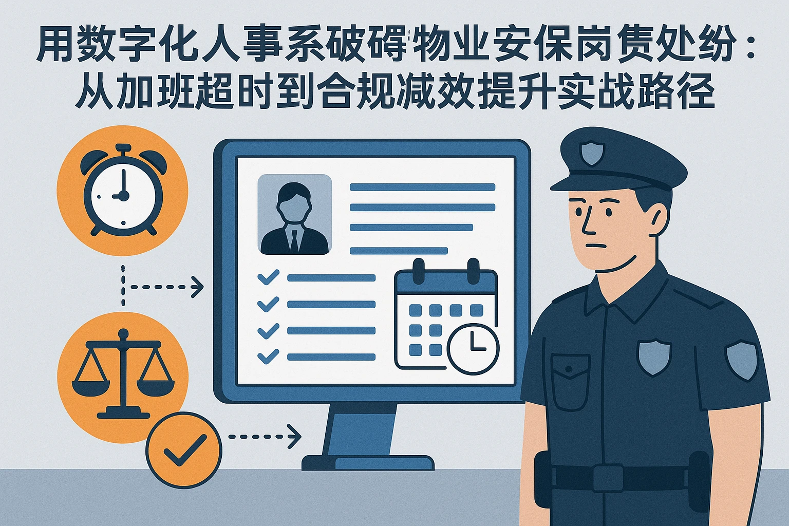 用数字化人事系统破解物业安保岗劳资纠纷：从加班超时到合规增效的实战路径
