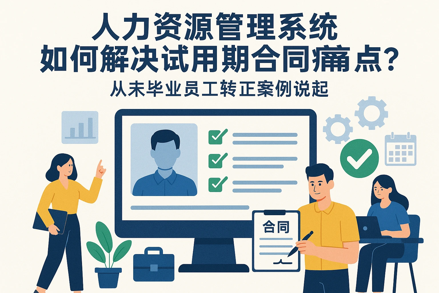人力资源管理系统如何解决试用期合同痛点？从末毕业员工转正案例说起
