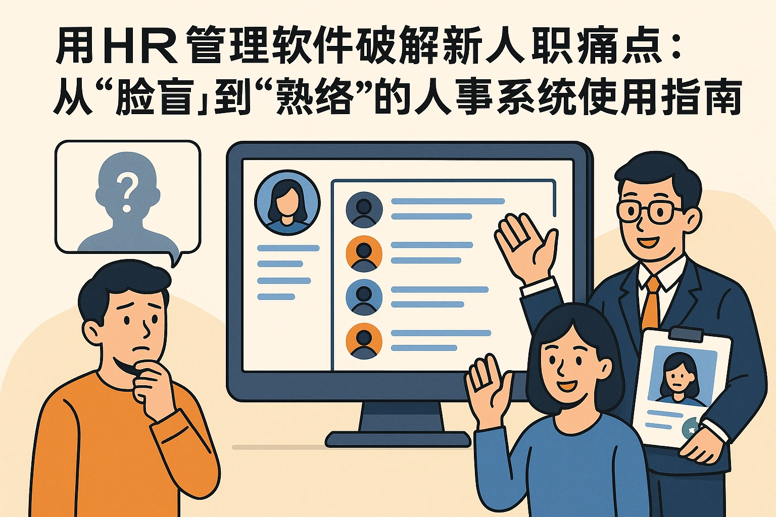 用HR管理软件破解新人入职痛点：从“脸盲”到“熟络”的人事系统使用指南