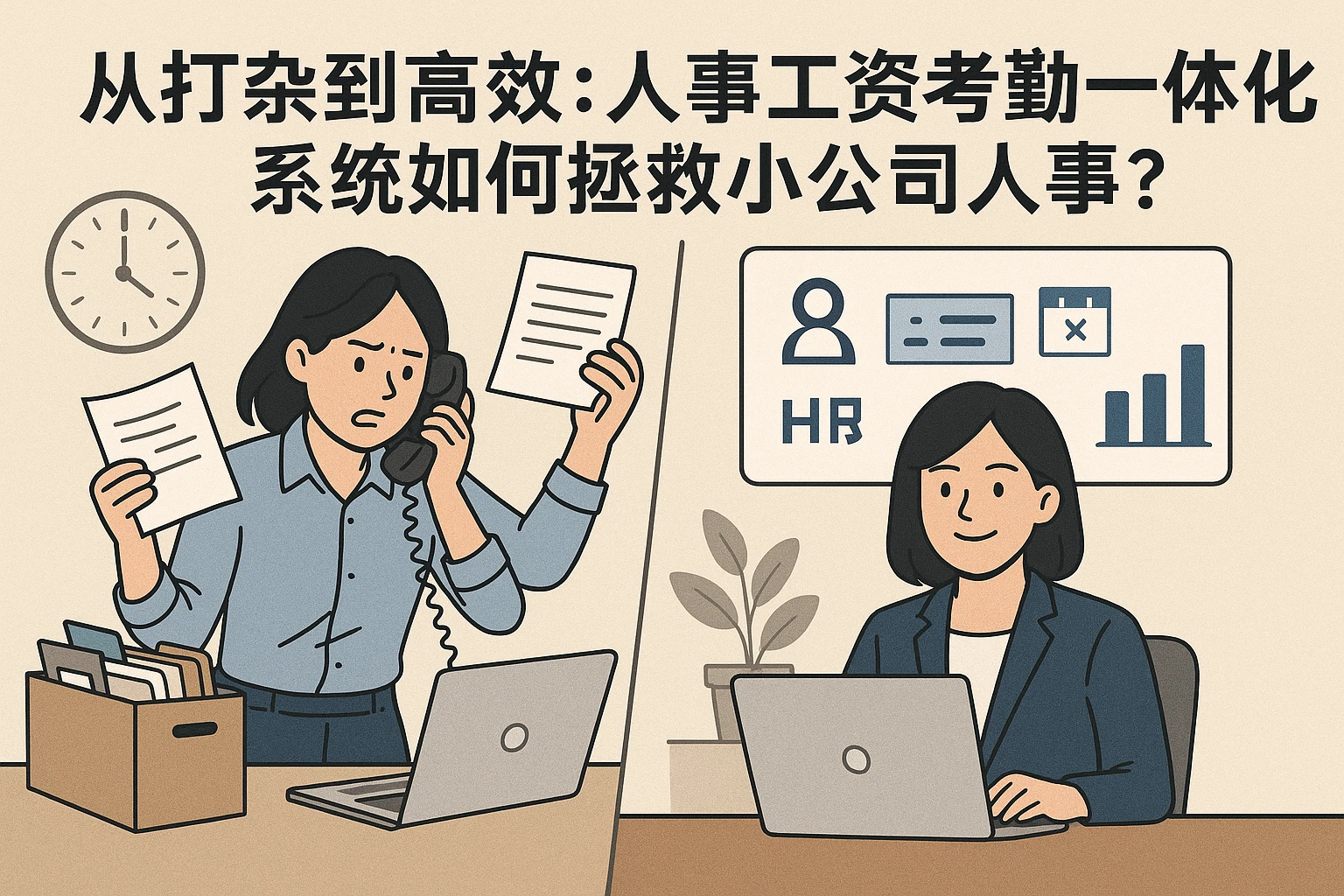 从打杂到高效：人事工资考勤一体化系统如何拯救小公司人事？