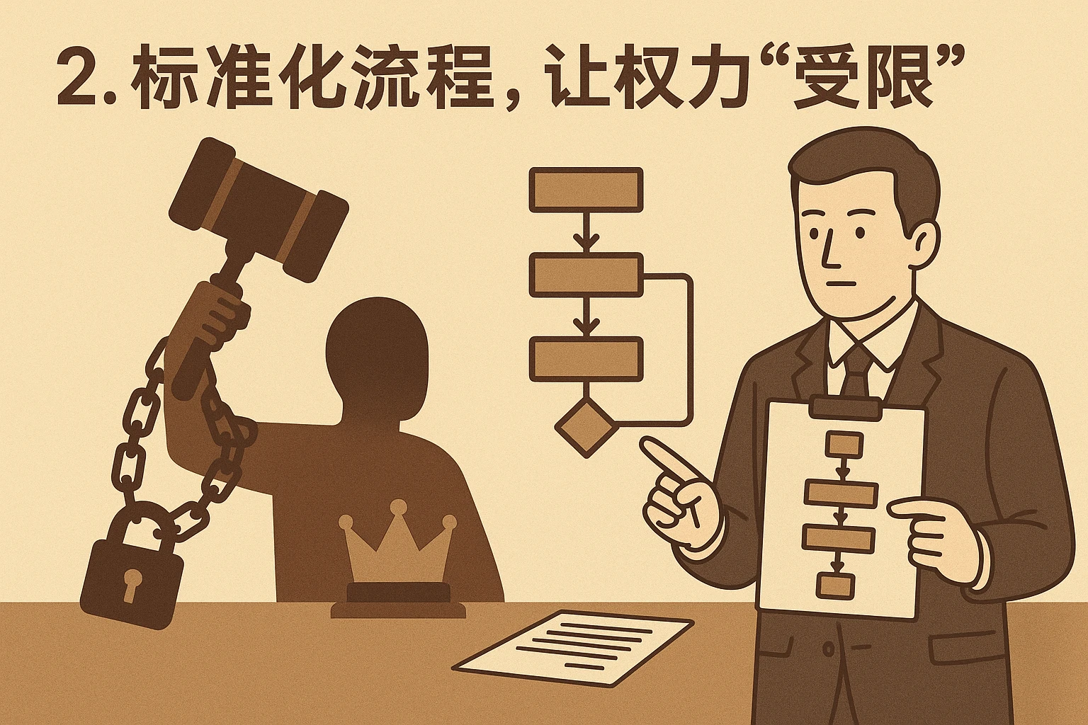 2. 标准化流程，让权力“受限”