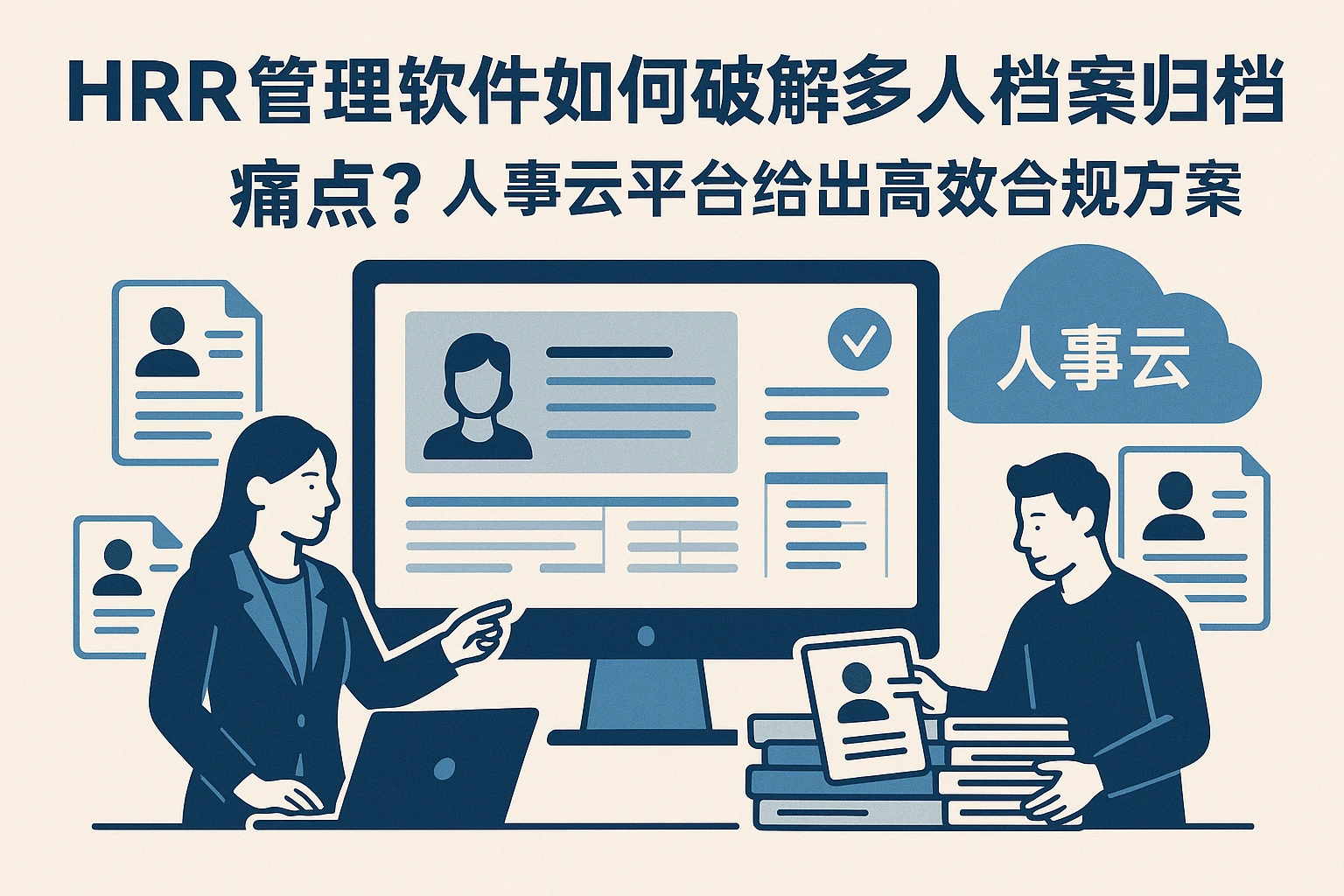 HR管理软件如何破解多人档案归档痛点？人事云平台给出高效合规方案