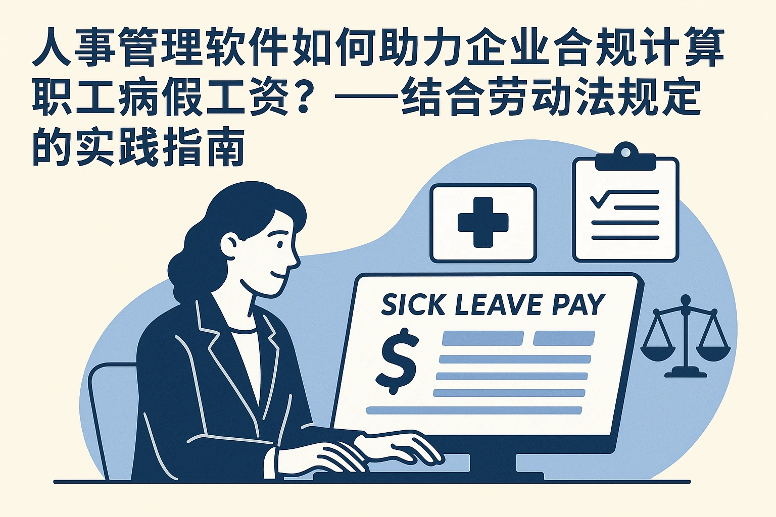 人事管理软件如何助力企业合规计算职工病假工资？——结合劳动法规定的实践指南