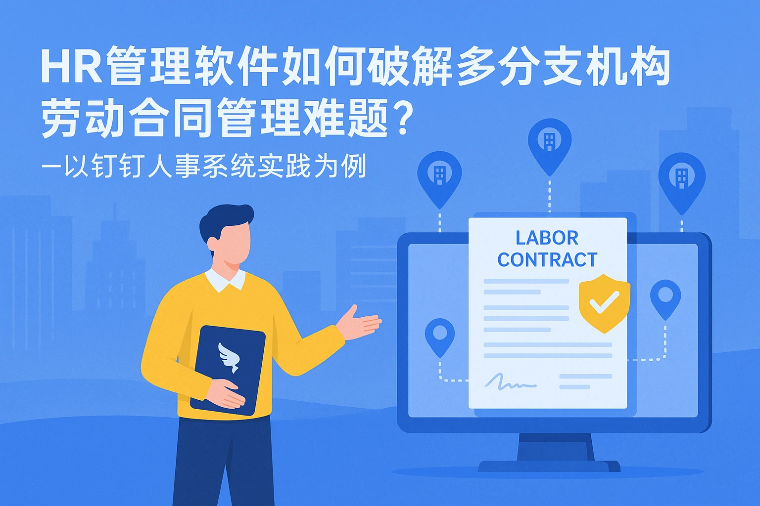 HR管理软件如何破解多分支机构劳动合同管理难题？——以钉钉人事系统实践为例