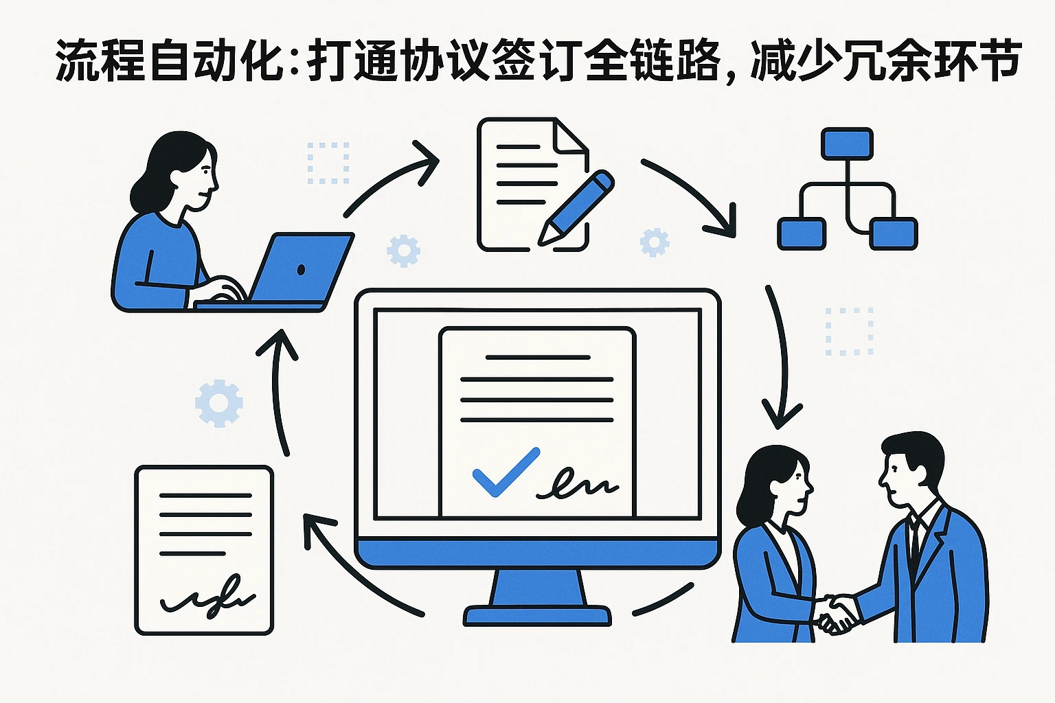 2. 流程自动化：打通协议签订全链路，减少冗余环节