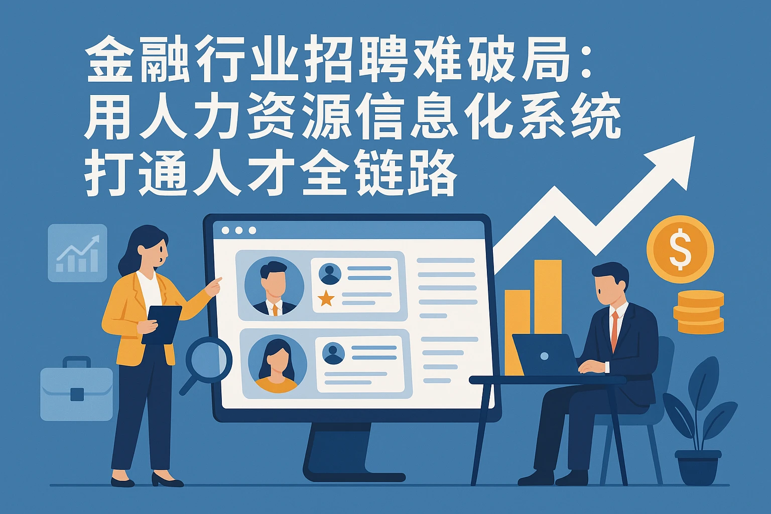 金融行业招聘难破局：用人力资源信息化系统打通人才全链路
