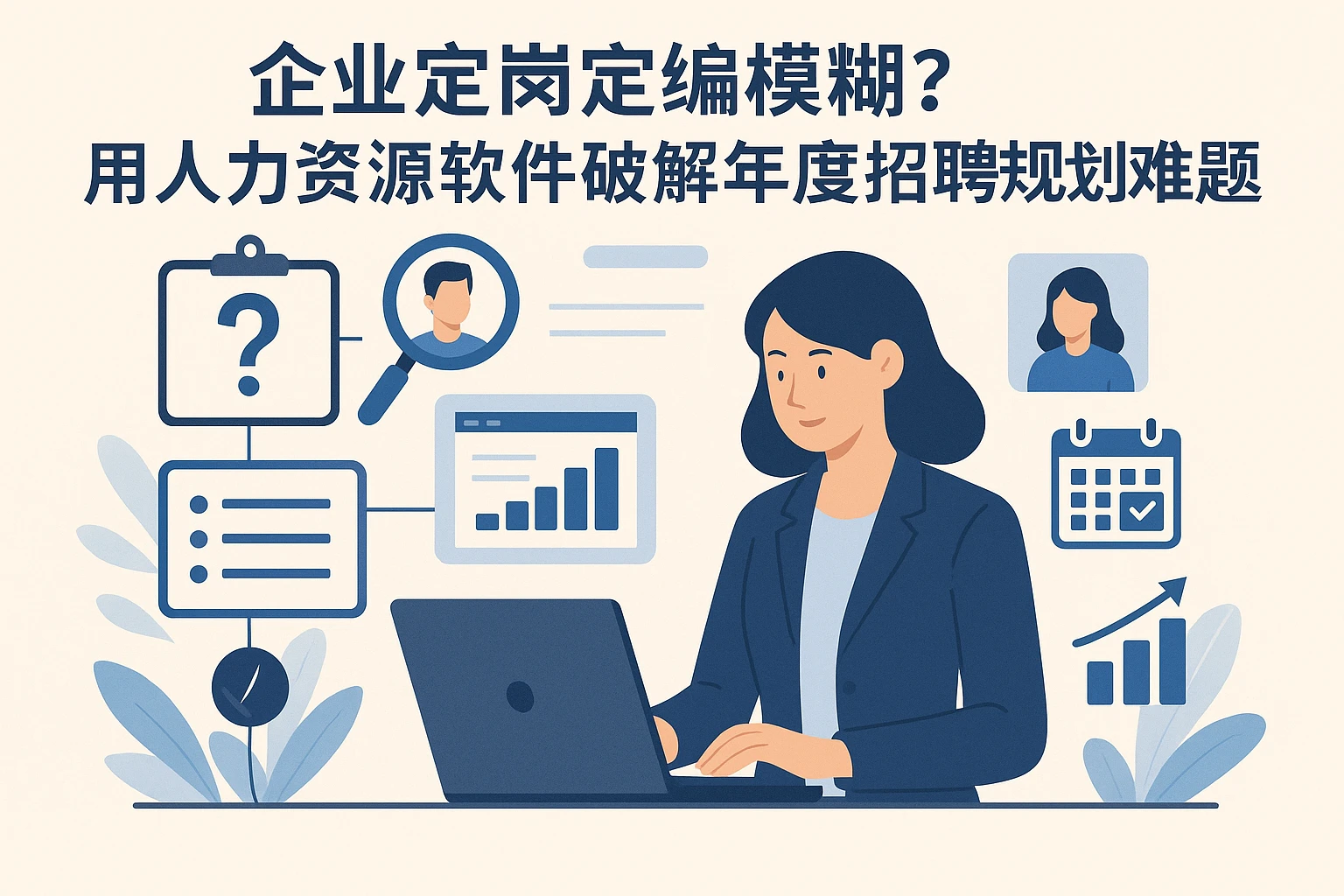 企业定岗定编模糊？用人力资源软件破解年度招聘规划难题