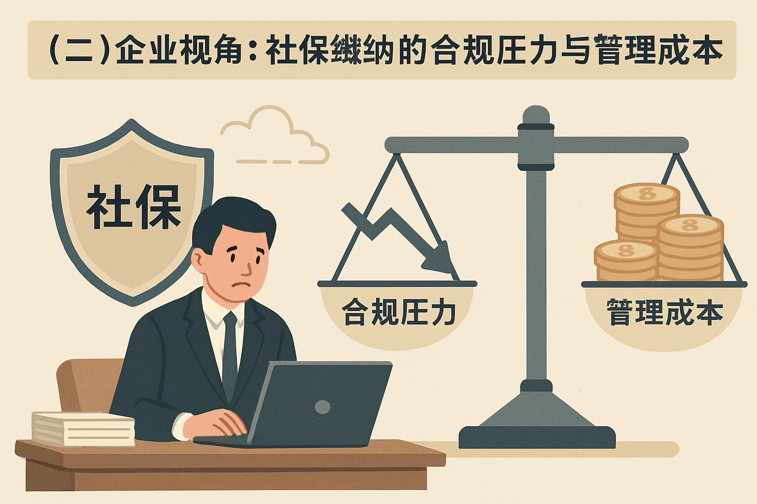 （二）企业视角：社保缴纳的合规压力与管理成本