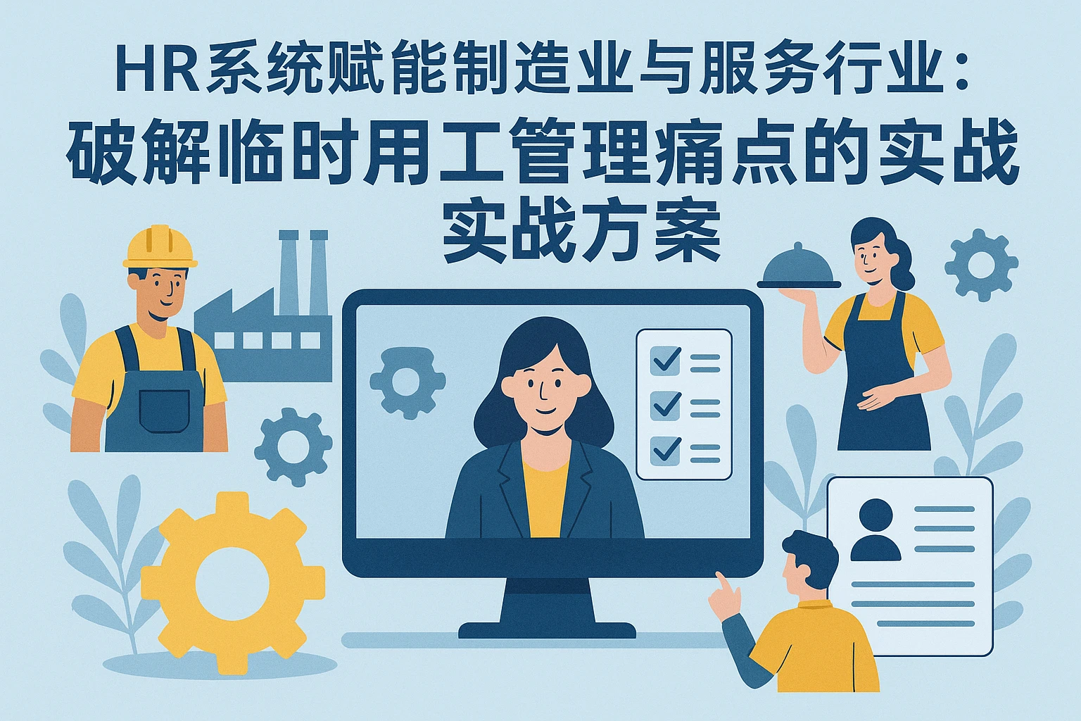 HR系统赋能制造业与服务行业：破解临时用工管理痛点的实战方案