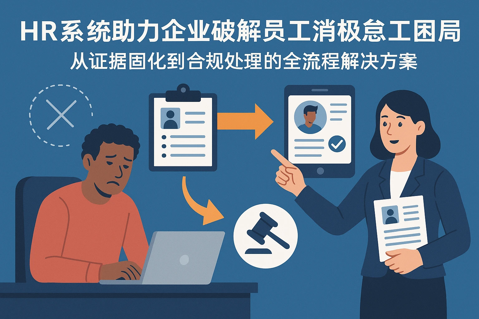 HR系统助力企业破解员工消极怠工困局：从证据固化到合规处理的全流程解决方案