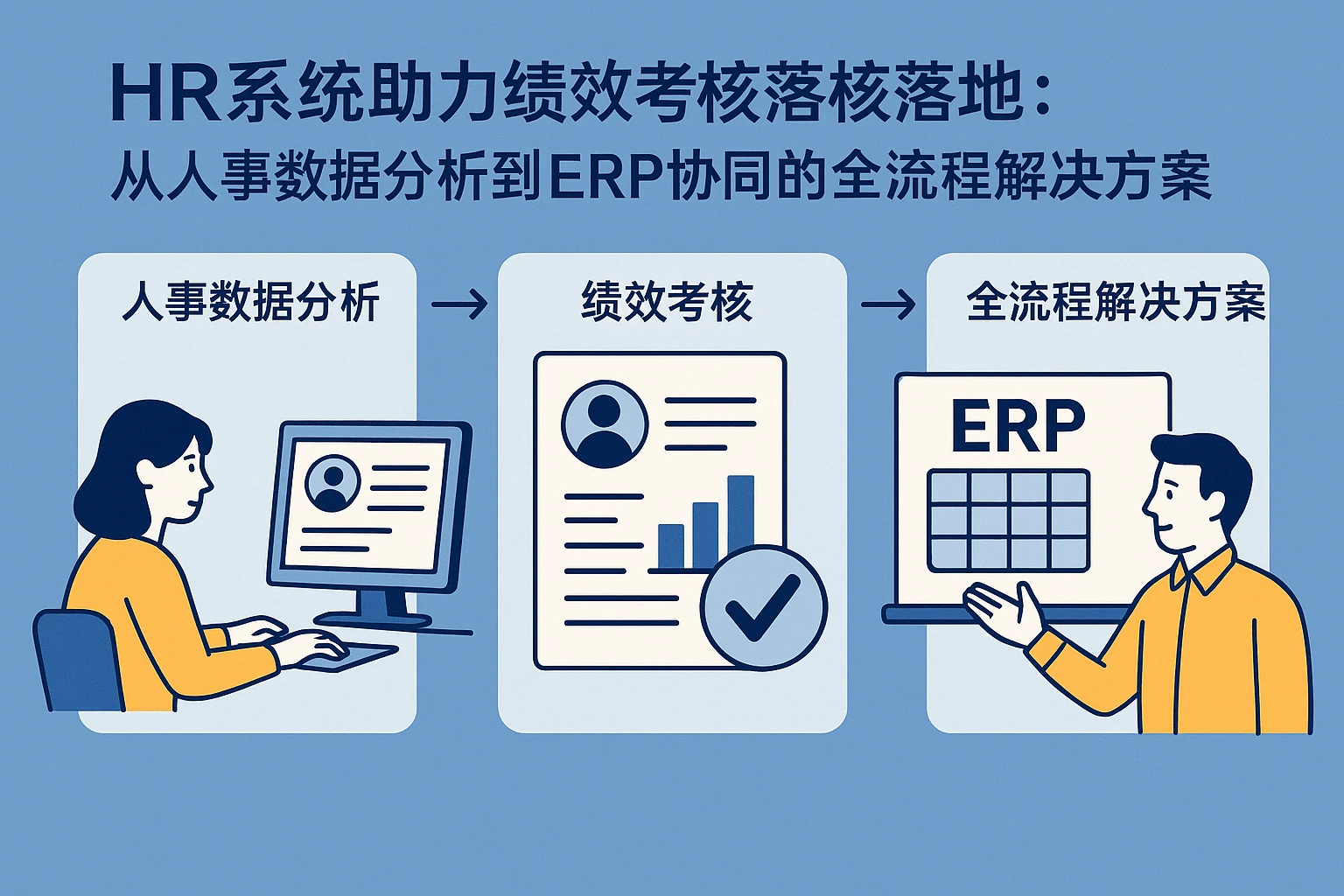 HR系统助力绩效考核落地：从人事数据分析到ERP协同的全流程解决方案