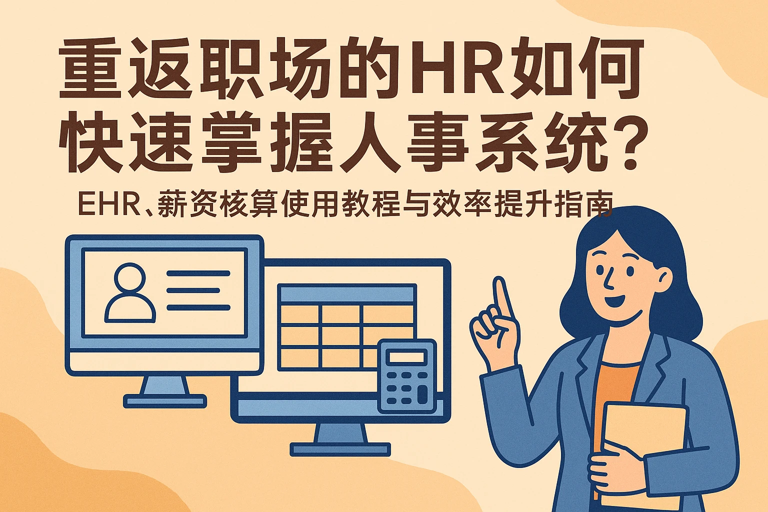 重返职场的HR如何快速掌握人事系统？EHR、薪资核算系统使用教程与效率提升指南