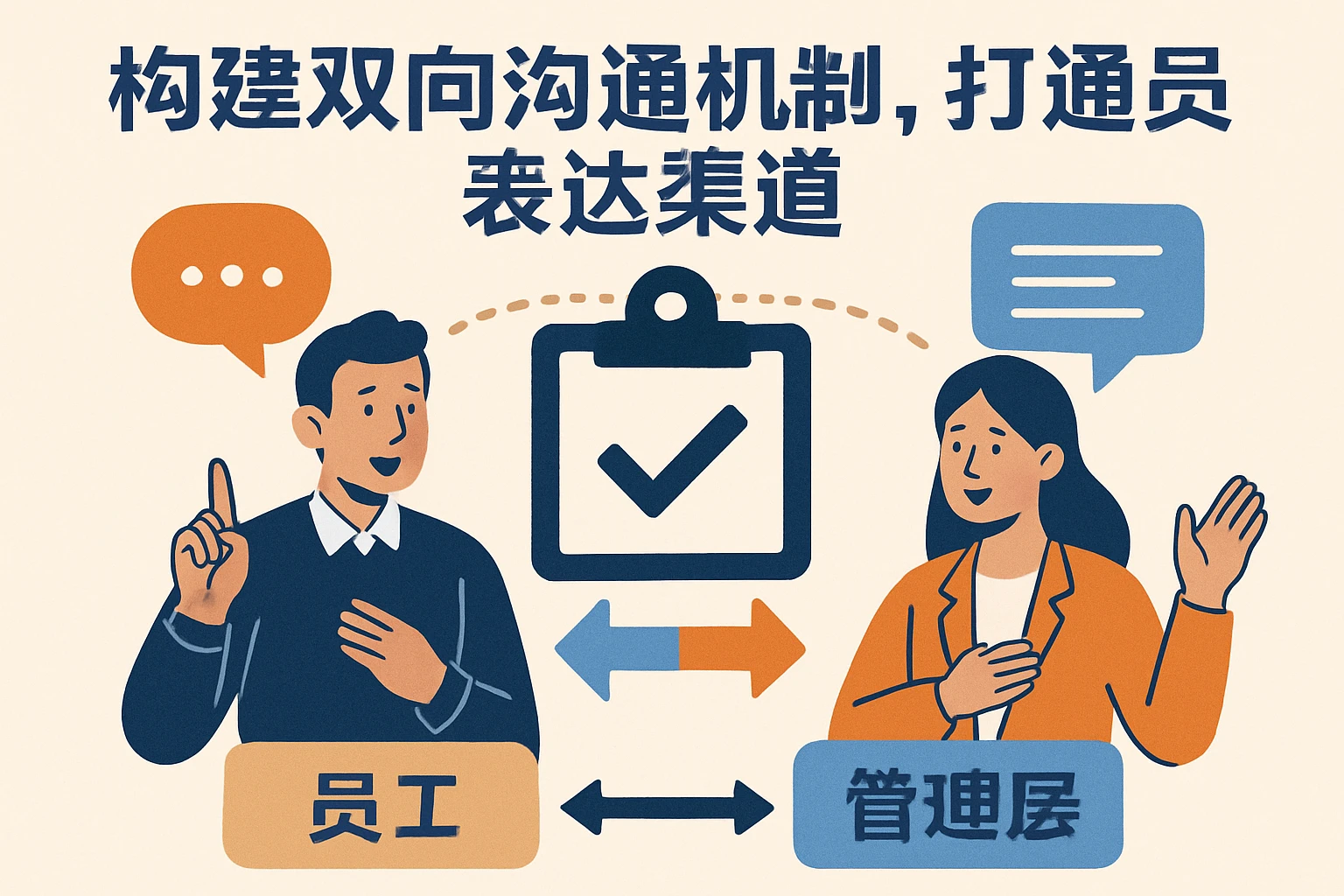 2. 构建双向沟通机制，打通员工表达渠道