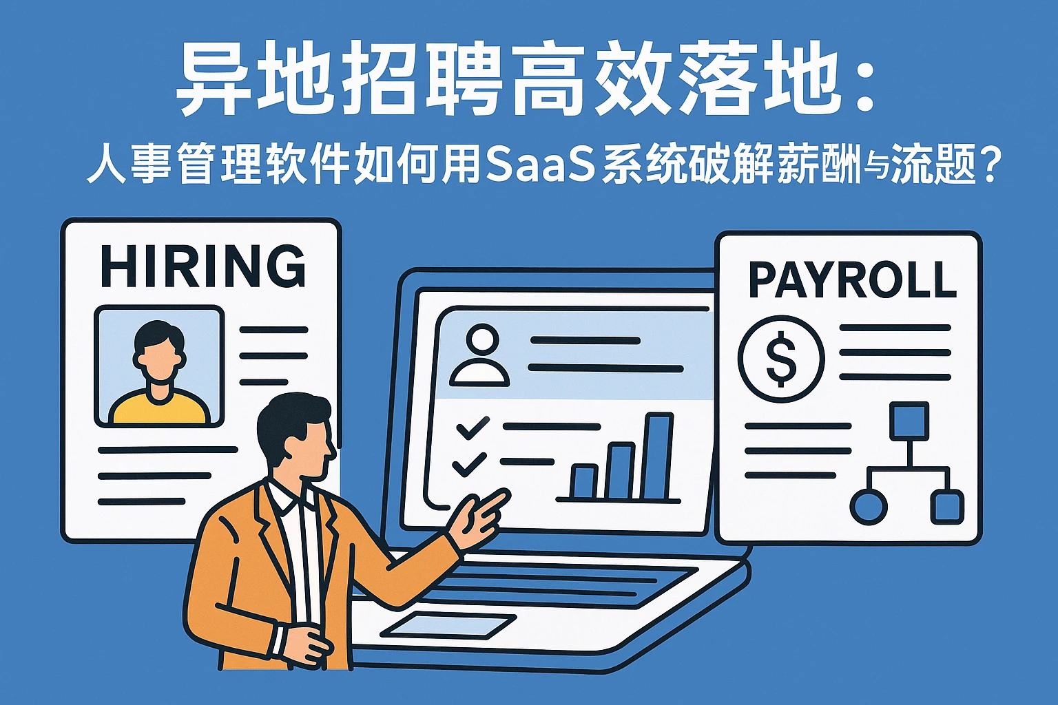 异地招聘高效落地：人事管理软件如何用SaaS系统破解薪酬与流程难题？