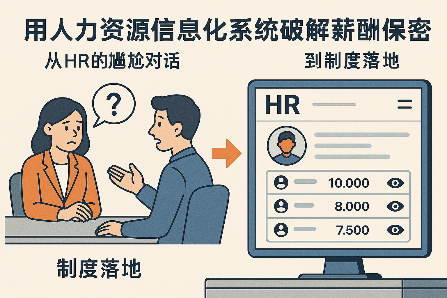 用人力资源信息化系统破解薪酬保密难题：从HR的尴尬对话到制度落地
