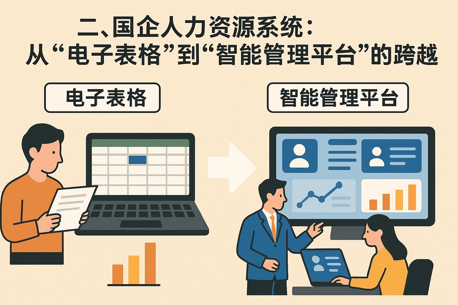 二、国企人力资源系统：从“电子表格”到“智能管理平台”的跨越