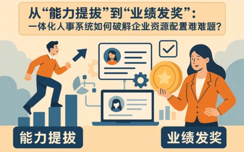 从“能力提拔”到“业绩发奖”：一体化人事系统如何破解企业资源配置难题？