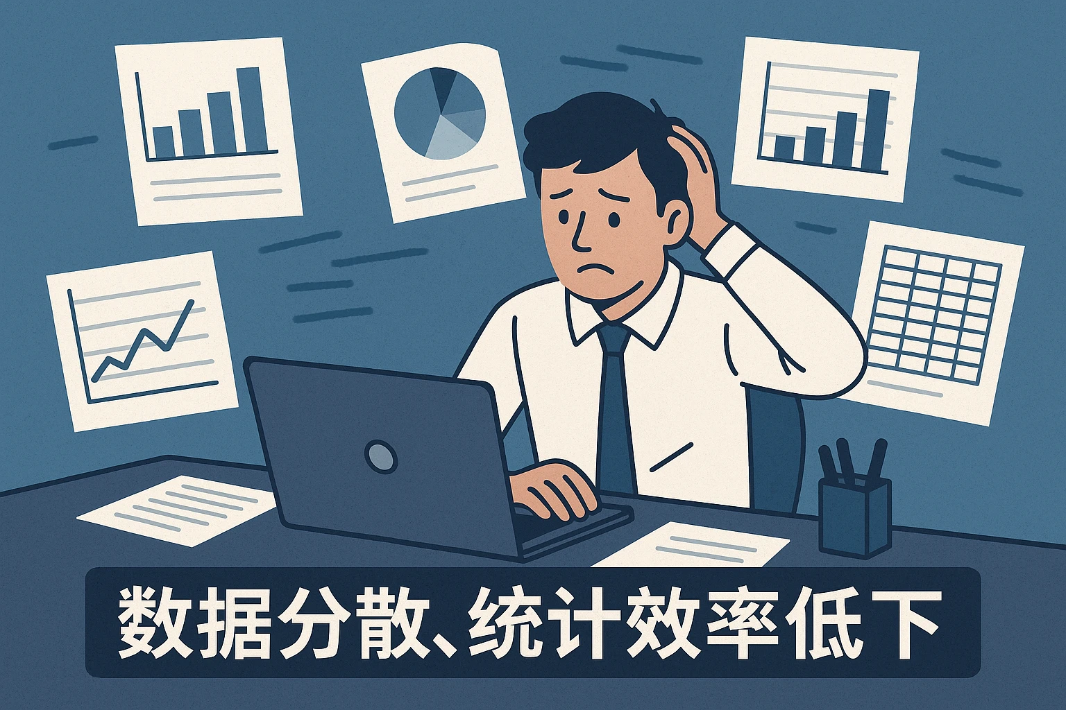 2. 数据分散，统计效率低下