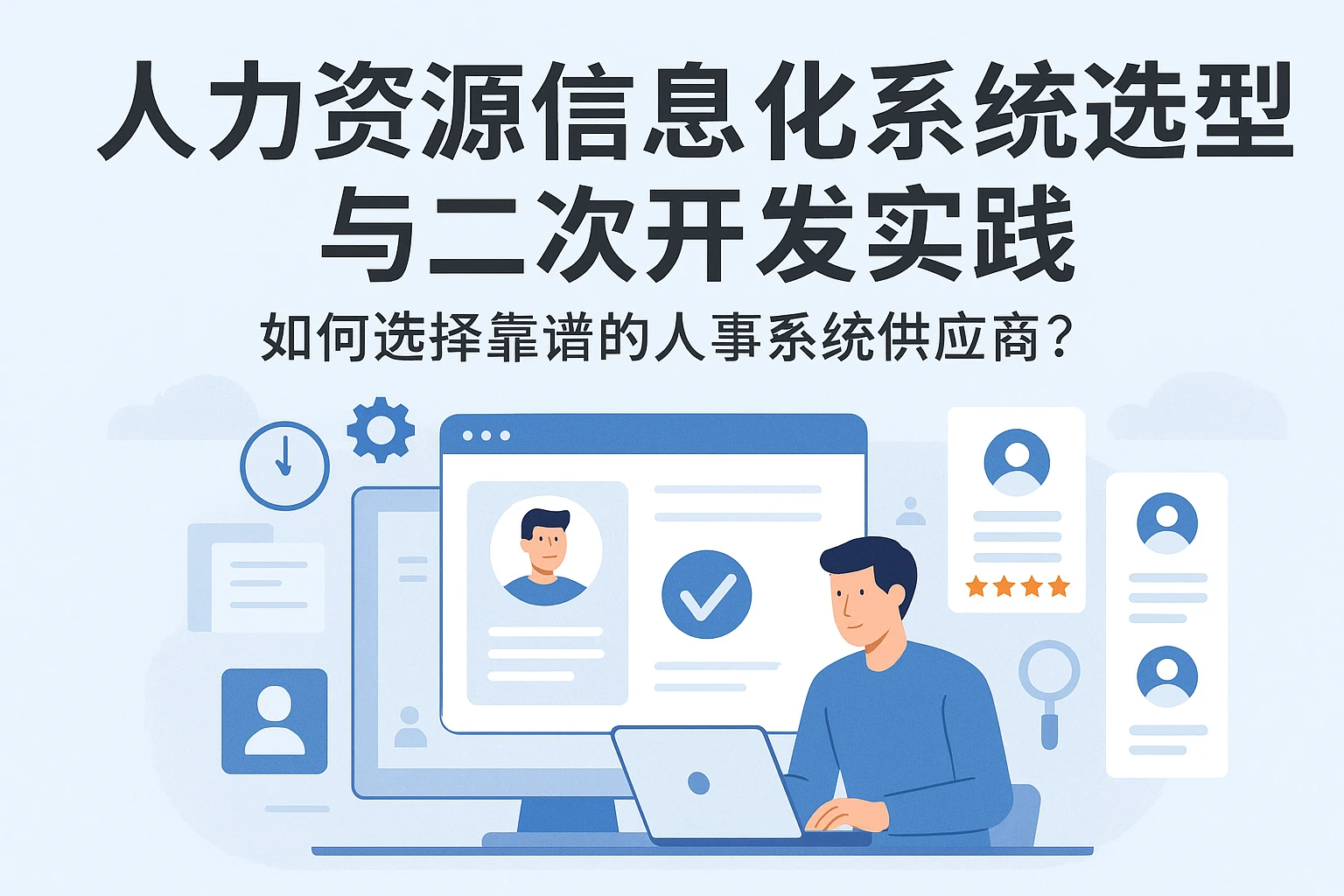 人力资源信息化系统选型与二次开发实践：如何选择靠谱的人事系统供应商？