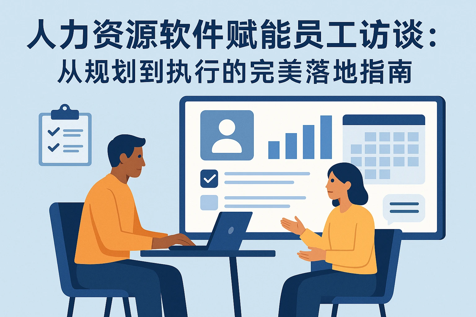 人力资源软件赋能员工访谈：从规划到执行的完美落地指南