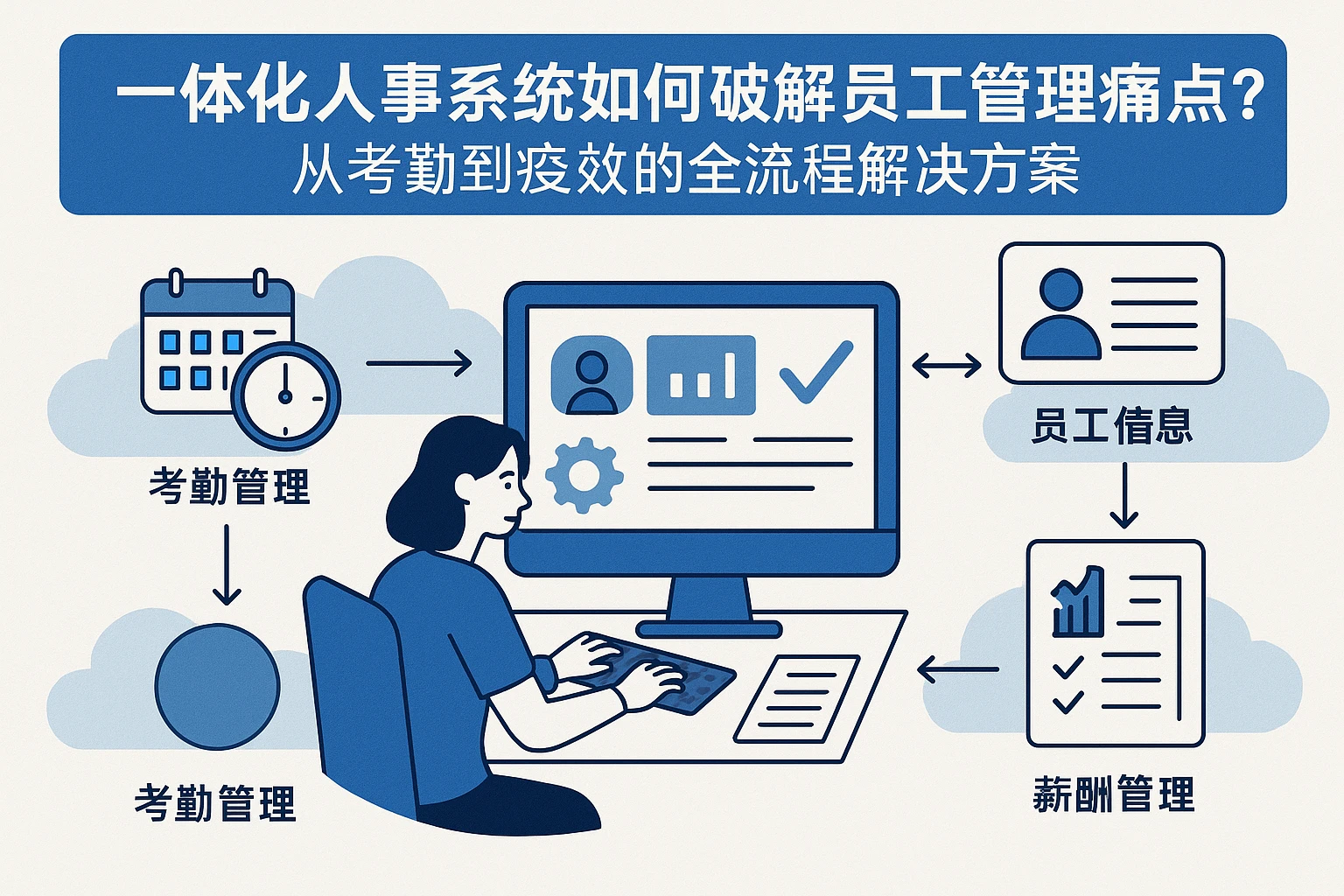 一体化人事系统如何破解员工管理痛点？从考勤到绩效的全流程解决方案