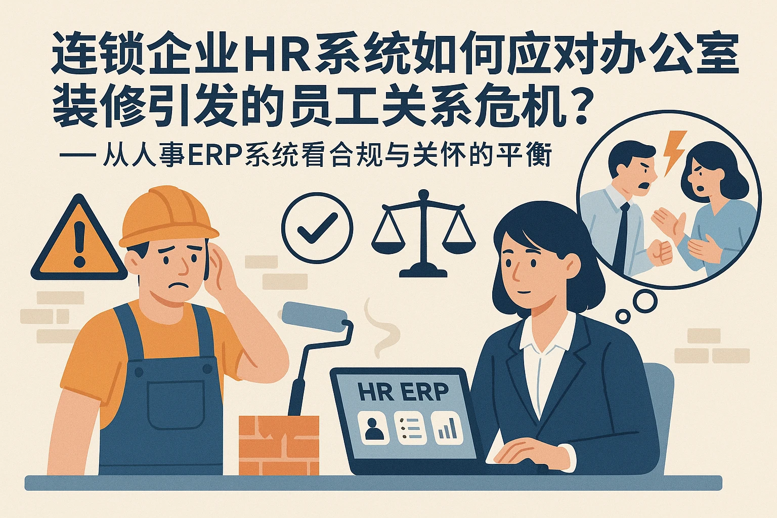 连锁企业HR系统如何应对办公室装修引发的员工关系危机？——从人事ERP系统看合规与关怀的平衡