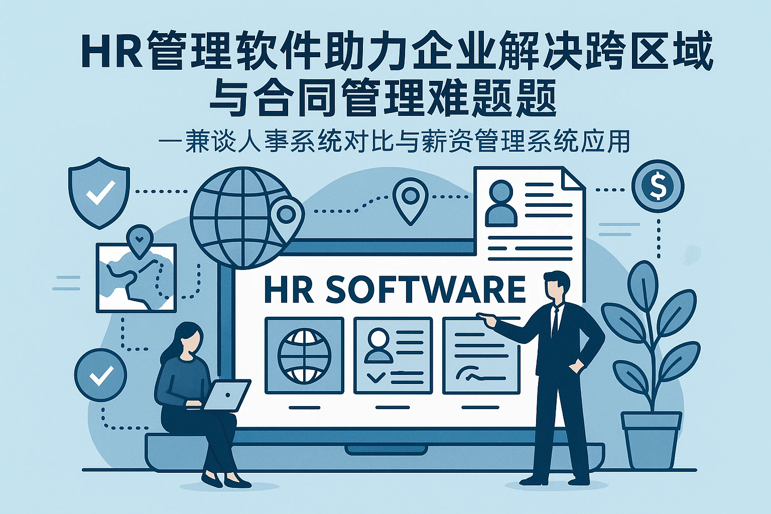 HR管理软件助力企业解决跨区域社保与合同管理难题——兼谈人事系统对比与薪资管理系统应用