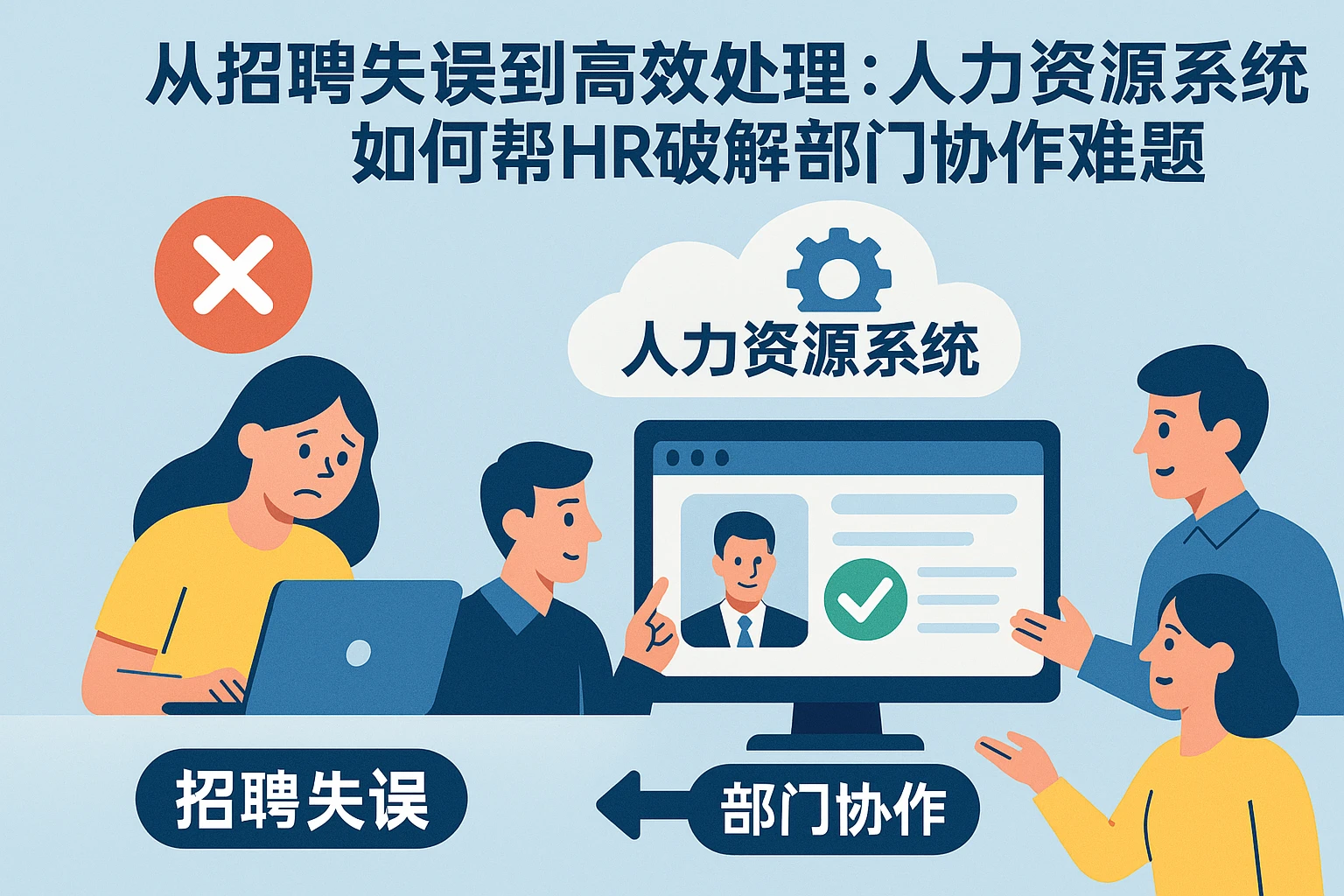 从招聘失误到高效处理：人力资源系统如何帮HR破解部门协作难题