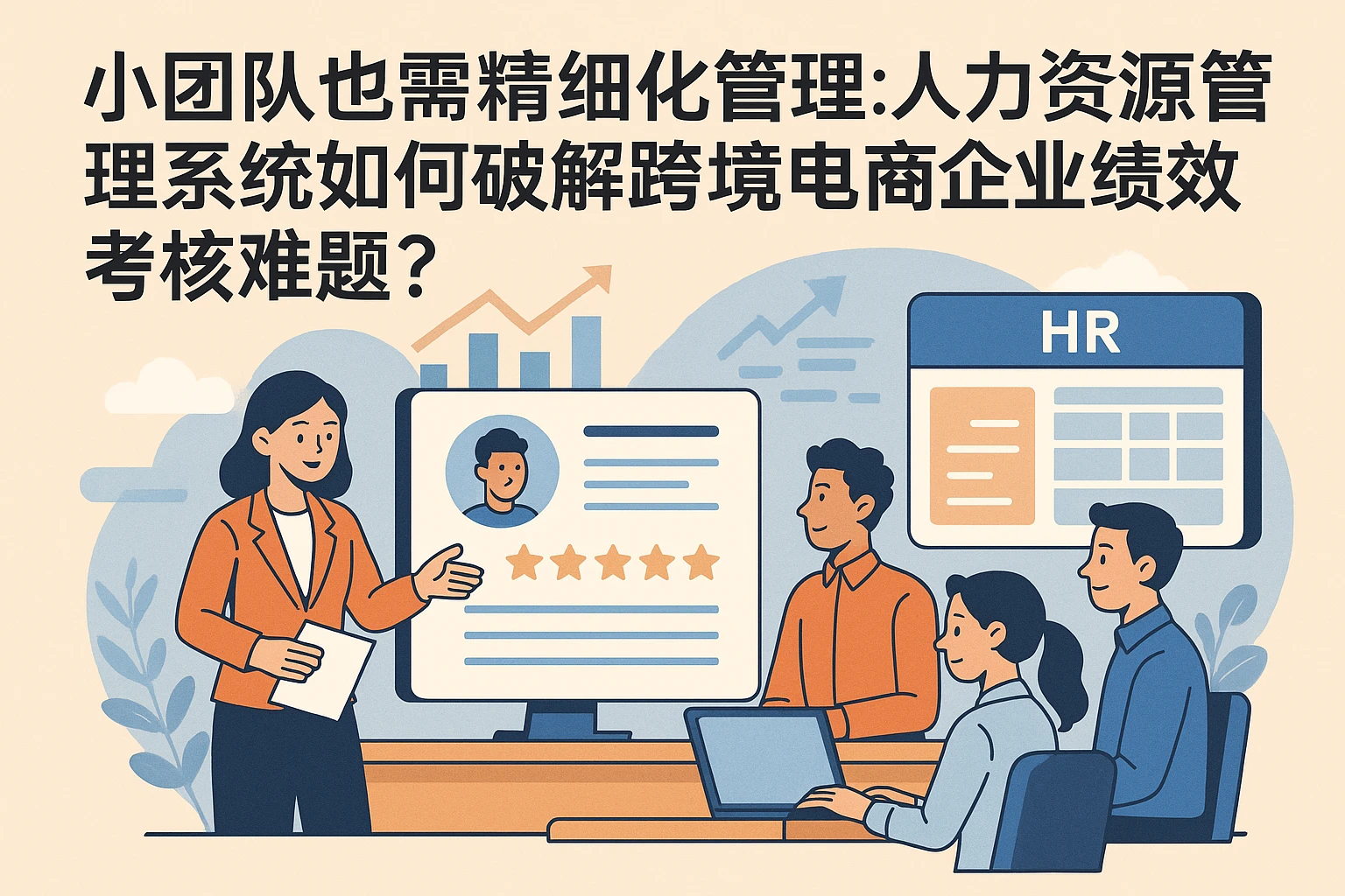 小团队也需精细化管理：人力资源管理系统如何破解跨境电商企业绩效考核难题？