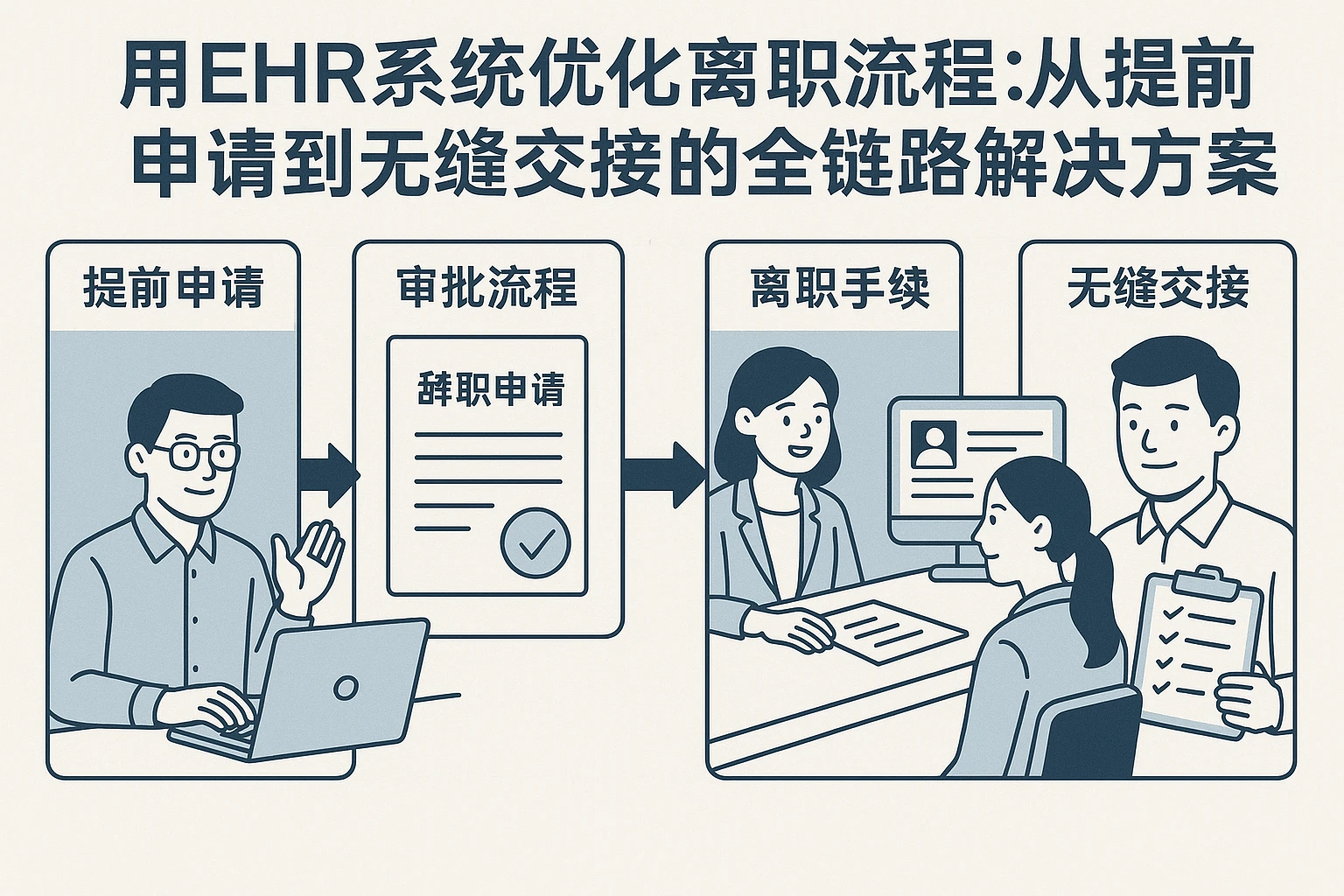 用EHR系统优化离职流程：从提前申请到无缝交接的全链路解决方案
