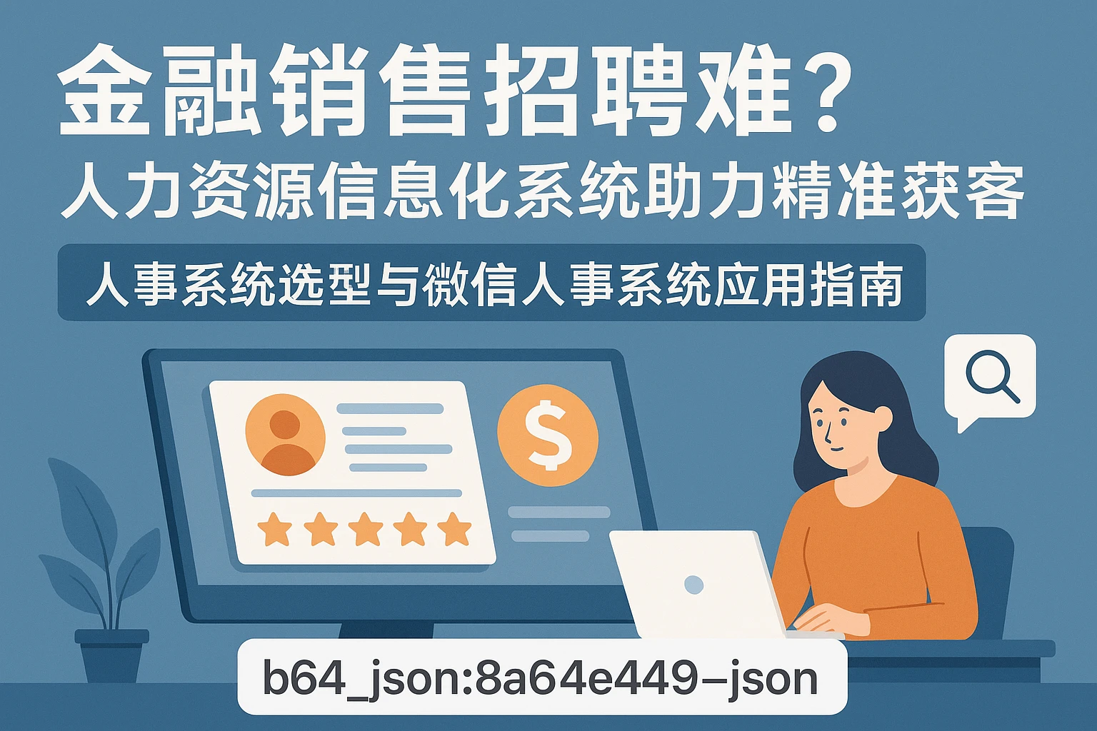 金融销售招聘难？人力资源信息化系统助力精准获客——人事系统选型与微信人事系统应用指南
