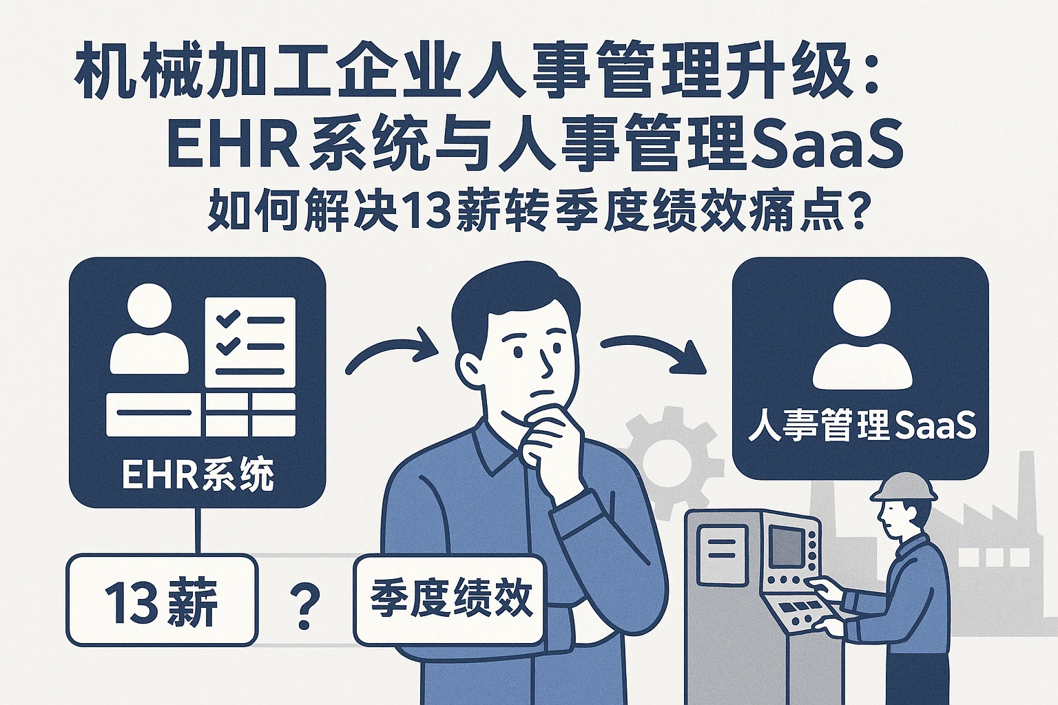 机械加工企业人事管理升级：ehr系统与人事管理SaaS如何解决13薪转季度绩效痛点？