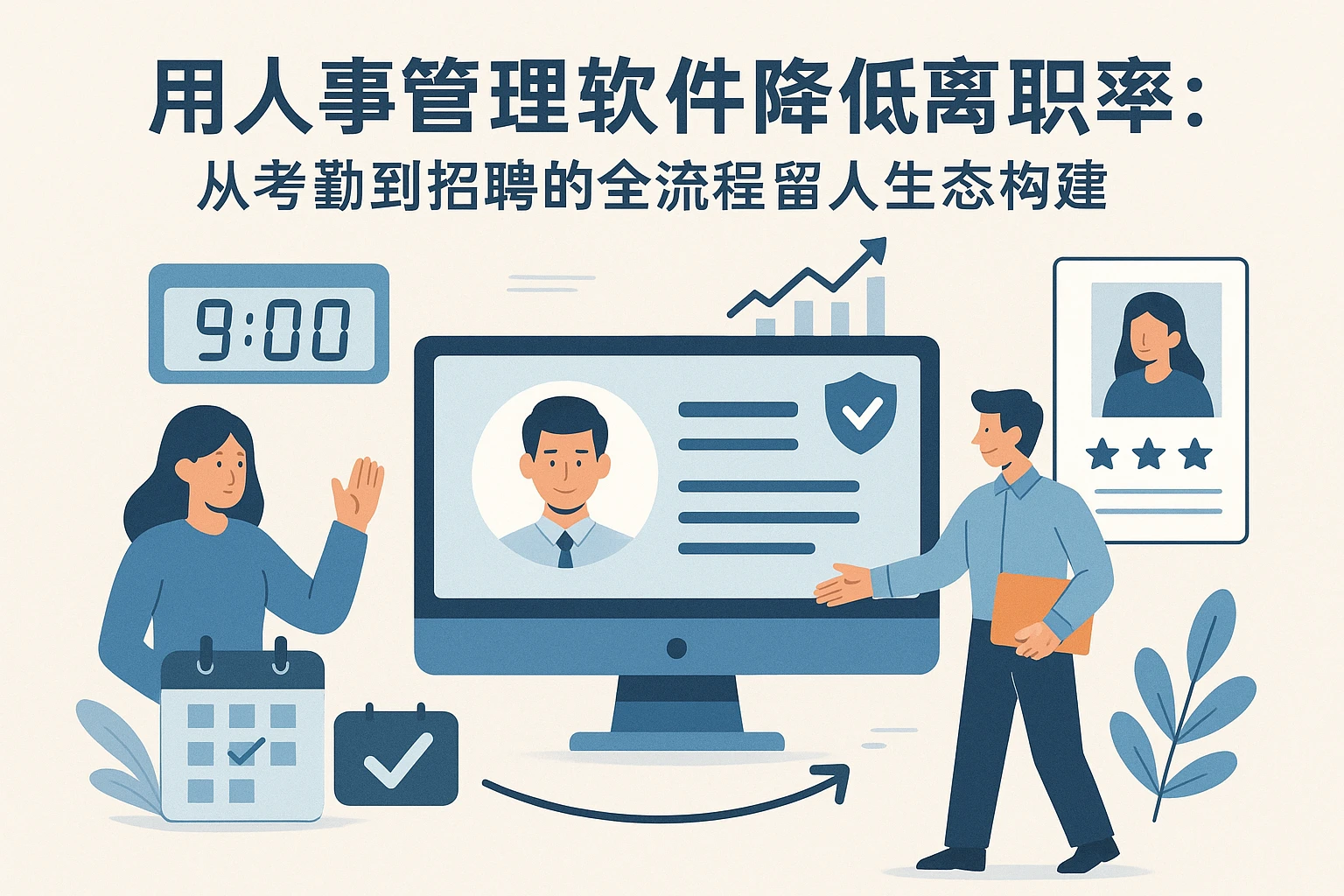 用人事管理软件降低离职率：从考勤到招聘的全流程留人生态构建