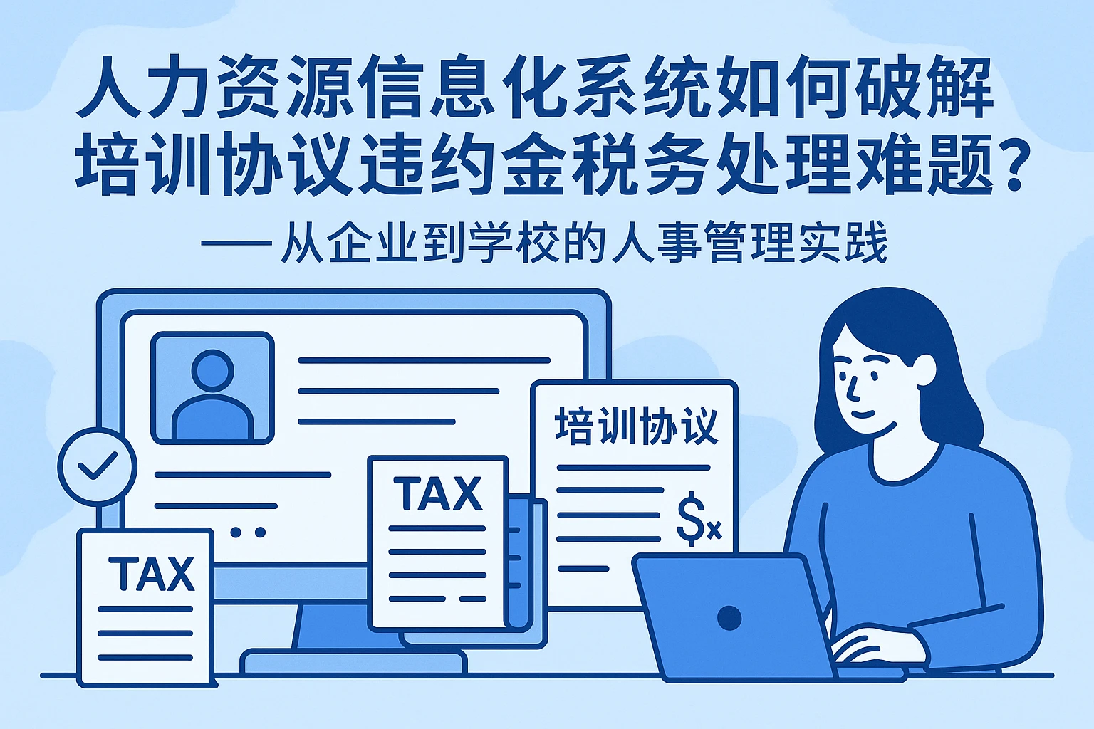 人力资源信息化系统如何破解培训协议违约金税务处理难题？——从企业到学校的人事管理实践