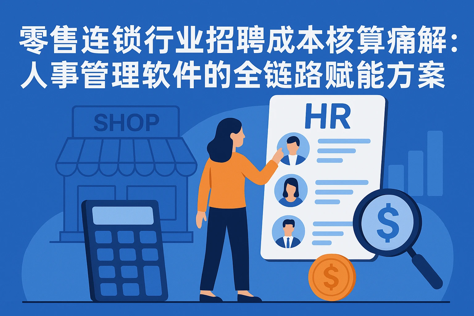 零售连锁行业招聘成本核算痛点破解：人事管理软件的全链路赋能方案