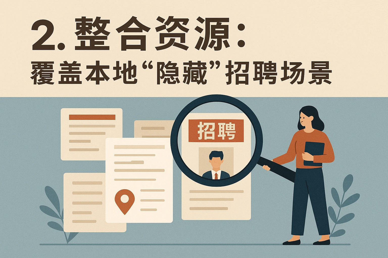 2. 整合资源：覆盖本地“隐藏”招聘场景