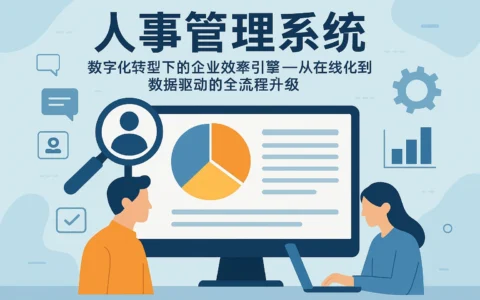 人事管理系统：数字化转型下的企业效率引擎——从在线化到数据驱动的全流程升级