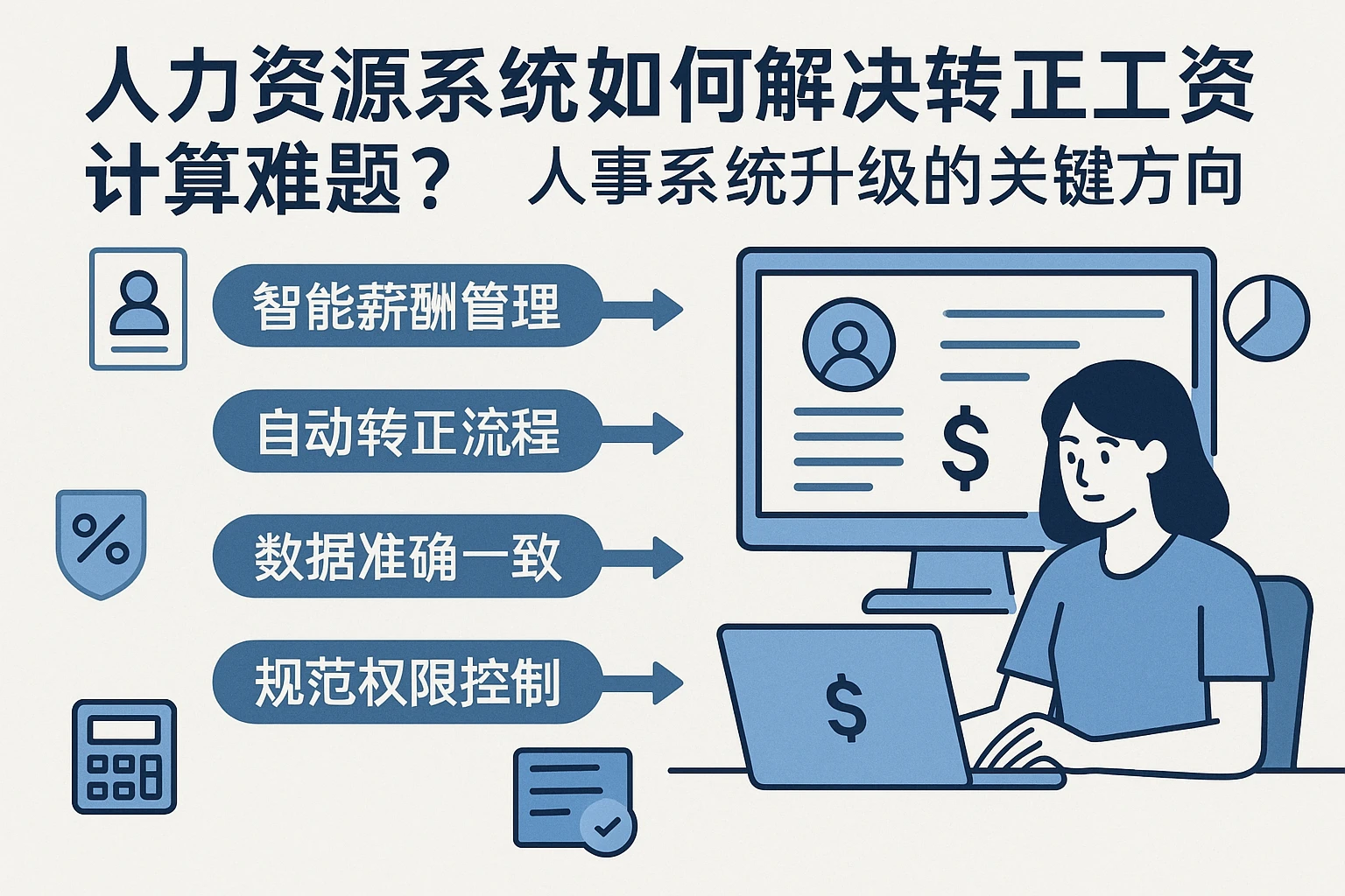 人力资源系统如何解决转正工资计算难题？人事系统升级的关键方向