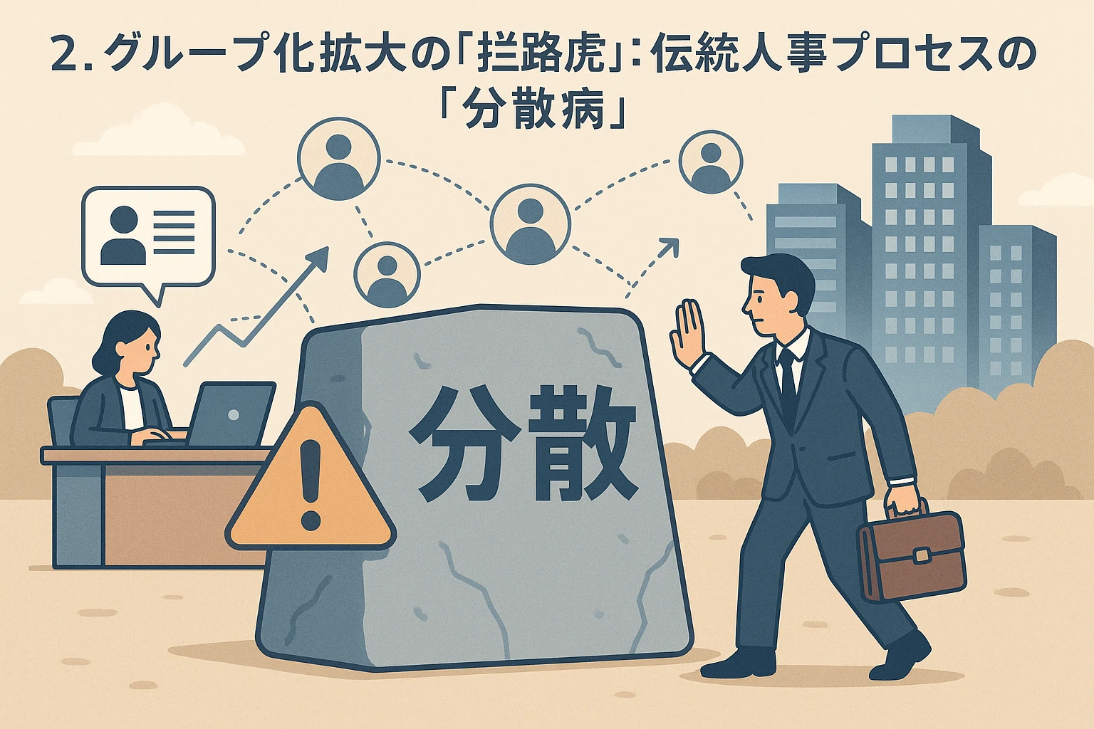 2. 集团化扩张的“拦路虎”：传统人事流程的“分散病”