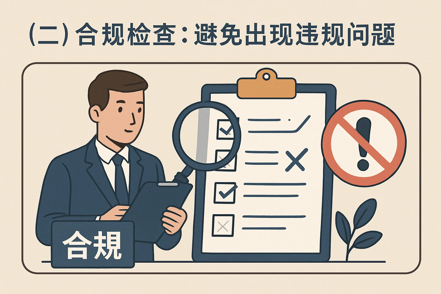 （二）合规检查：避免出现违规问题