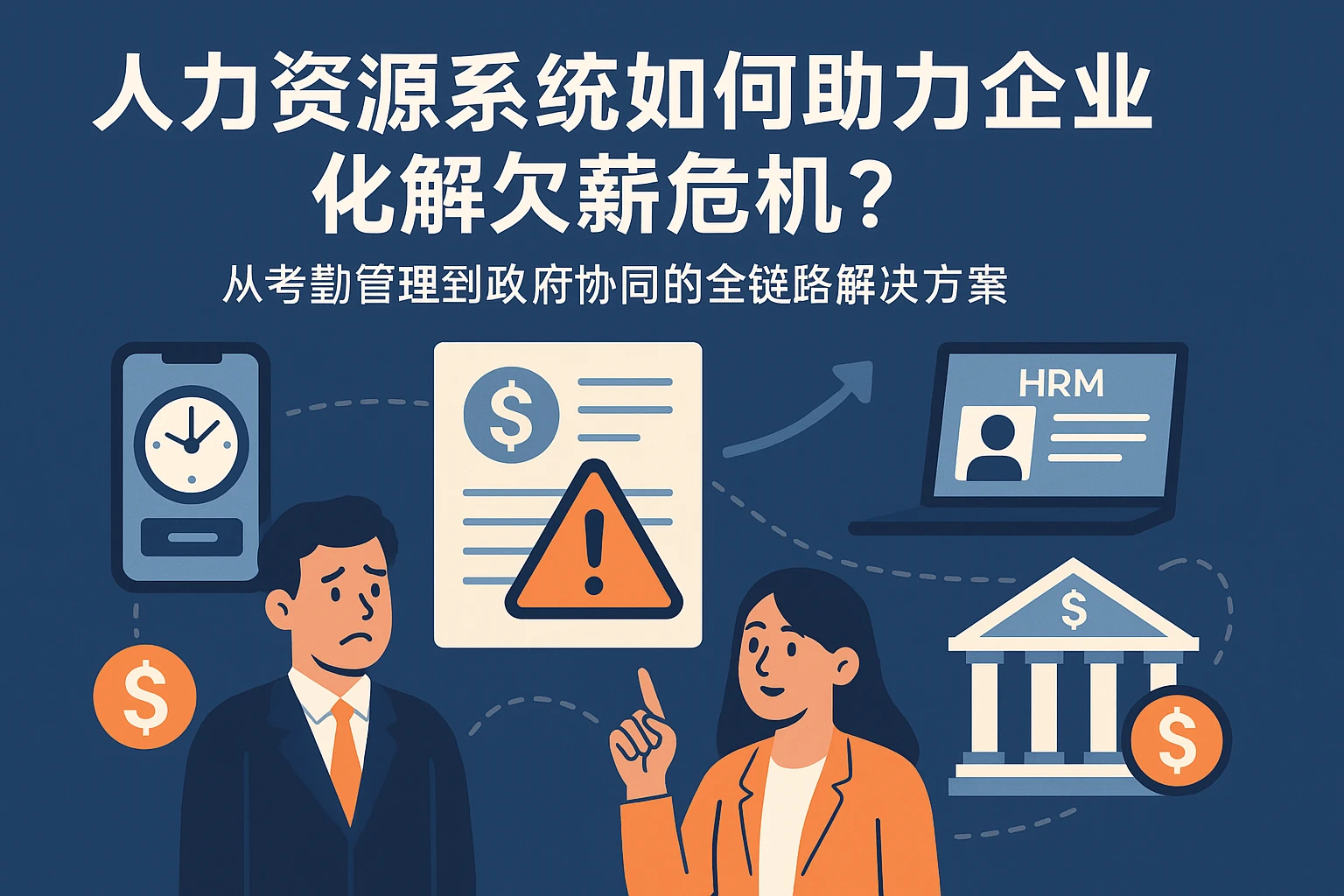 人力资源系统如何助力企业化解欠薪危机？从考勤管理到政府协同的全链路解决方案