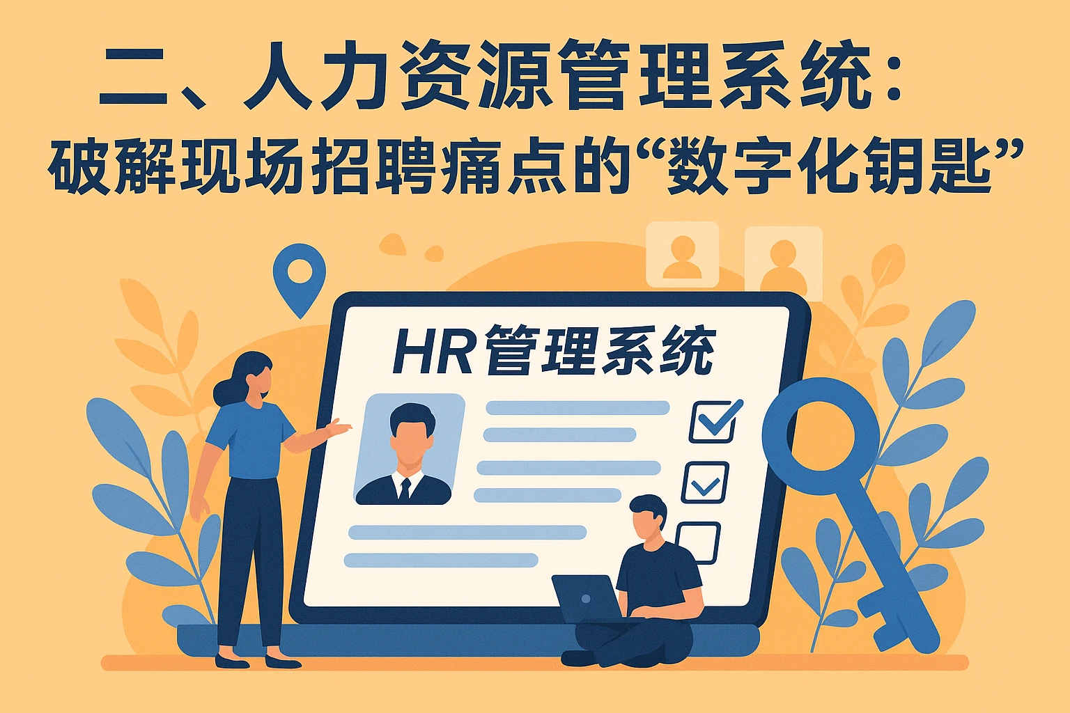 二、人力资源管理系统：破解现场招聘痛点的“数字化钥匙”